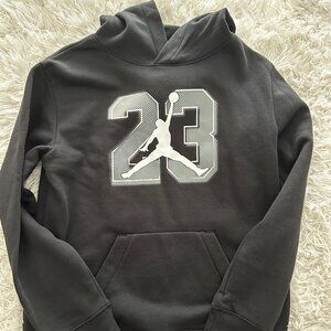 Air Jordan Girl's Black 23 Graphic Hoodie - Size Large